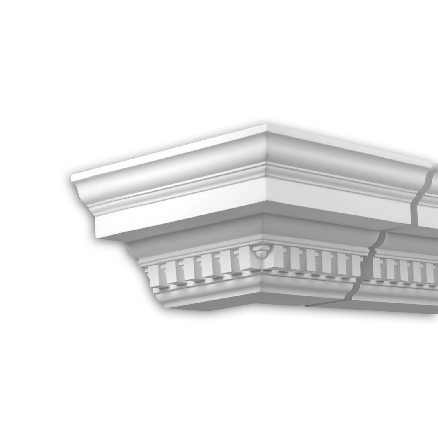 PROFHOME 431212 AußenwinkelAußenstuck Eckelement Fassaden Element 40,8 cm x 40,8 cm x 17 cm Weiß