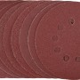 10 LUX Schleifscheiben für Trockenbauschleifer TBS-1050, verschiedene Körnungen, mit Löchern.