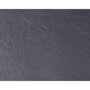 Detailaufnahme: Anthrazitfarbener Ondis24 Pflanzkübel Vulkan 100 mit Steinmuster.