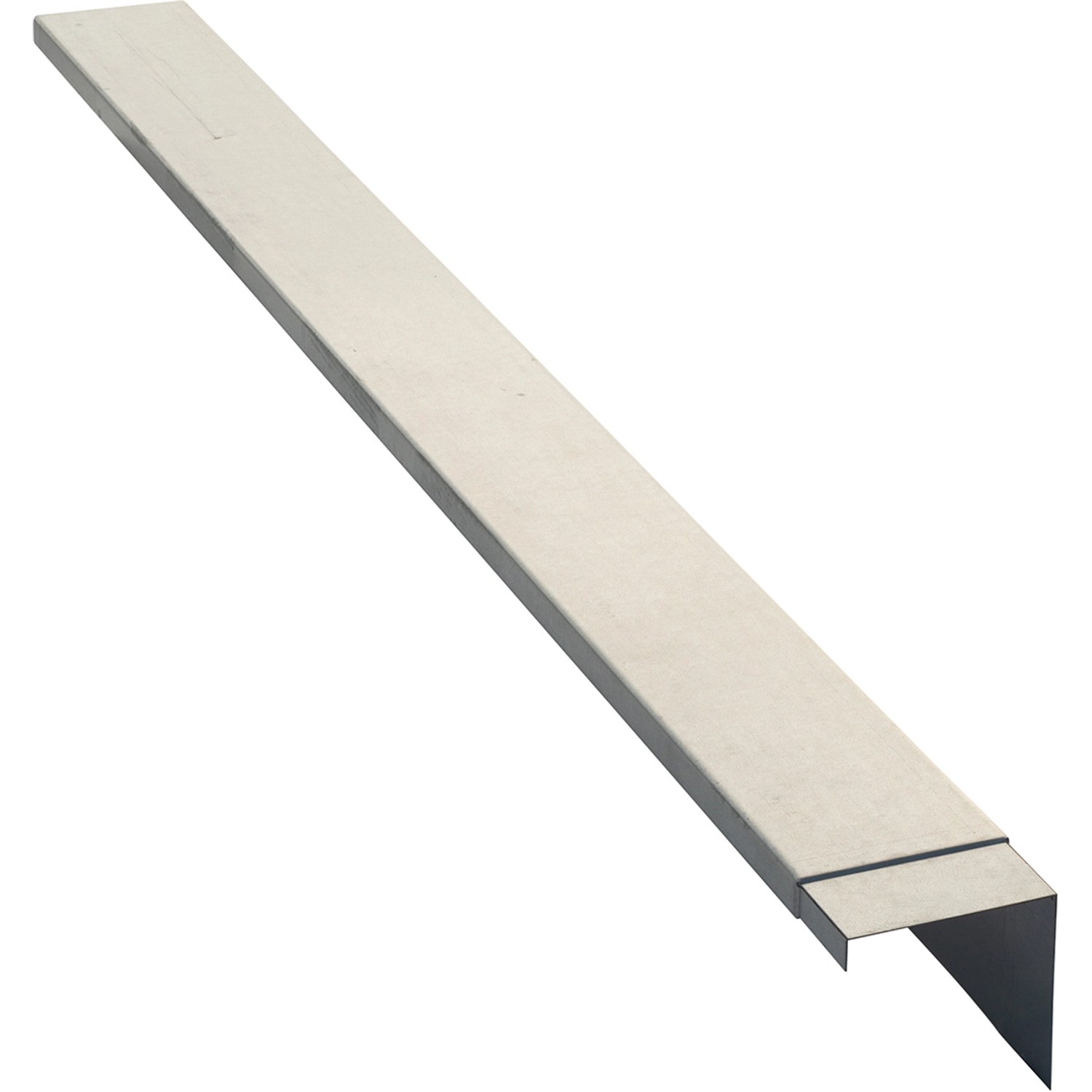 Mähkante Grau Stahlbl. 0,75 mm verzinkt L 96 x H 8 cm