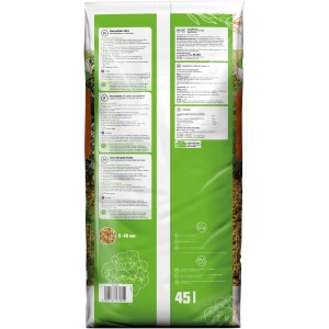 Sack GROW by OBI Gartendekor Ahorn, 45L, gelber Dekormulch zur Beetabdeckung.