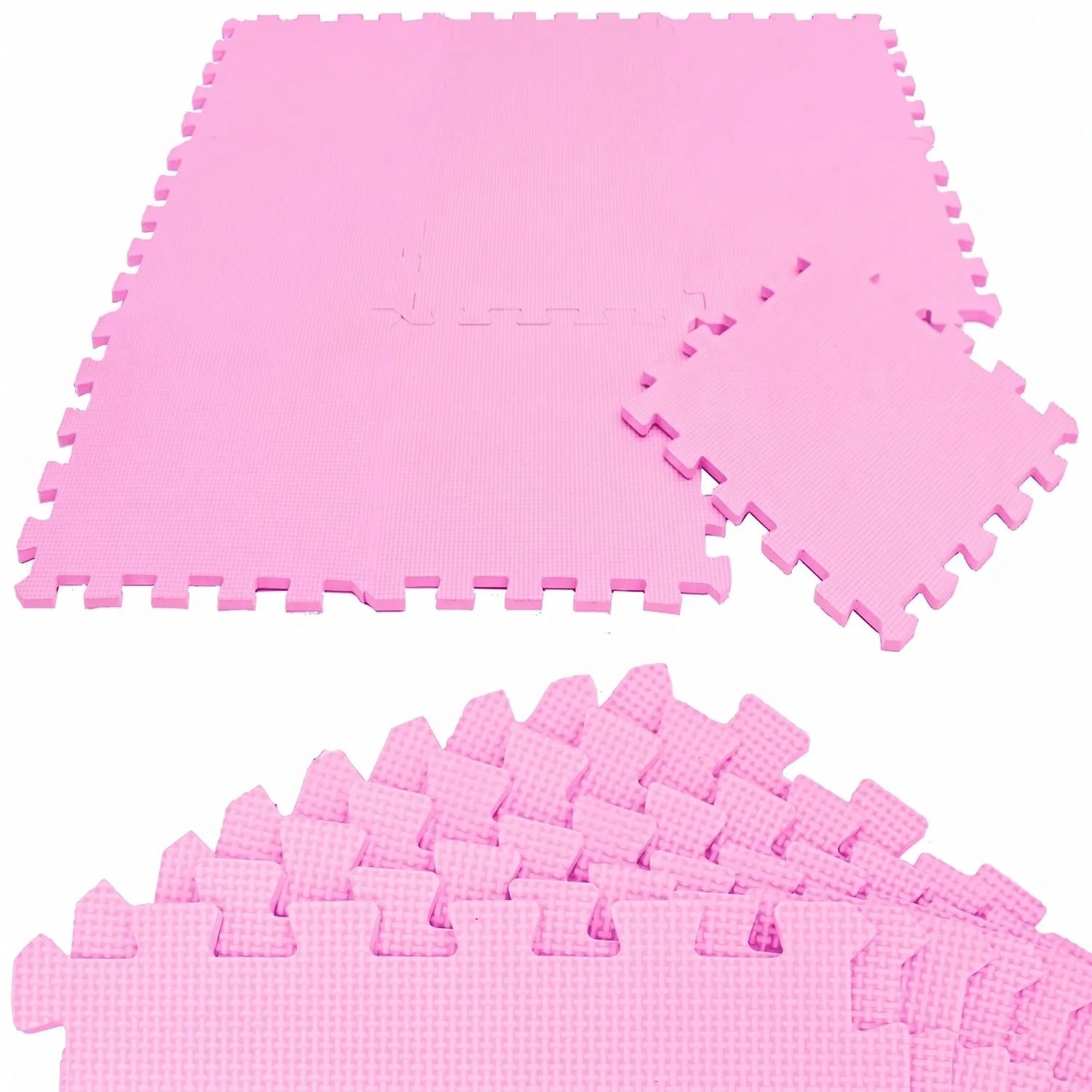 LittleTom Baby & Kinder Puzzlematte 30 x 30 cm 9 Stück  Pink