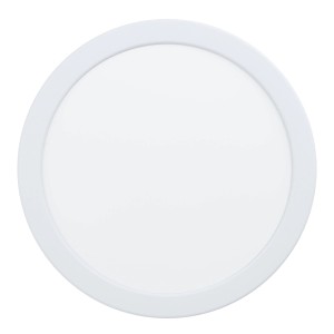 Weißer Eglo LED-Einbauspot Fueva 5, Ø 21,6 cm, 4.000 K, für den Innenbereich.