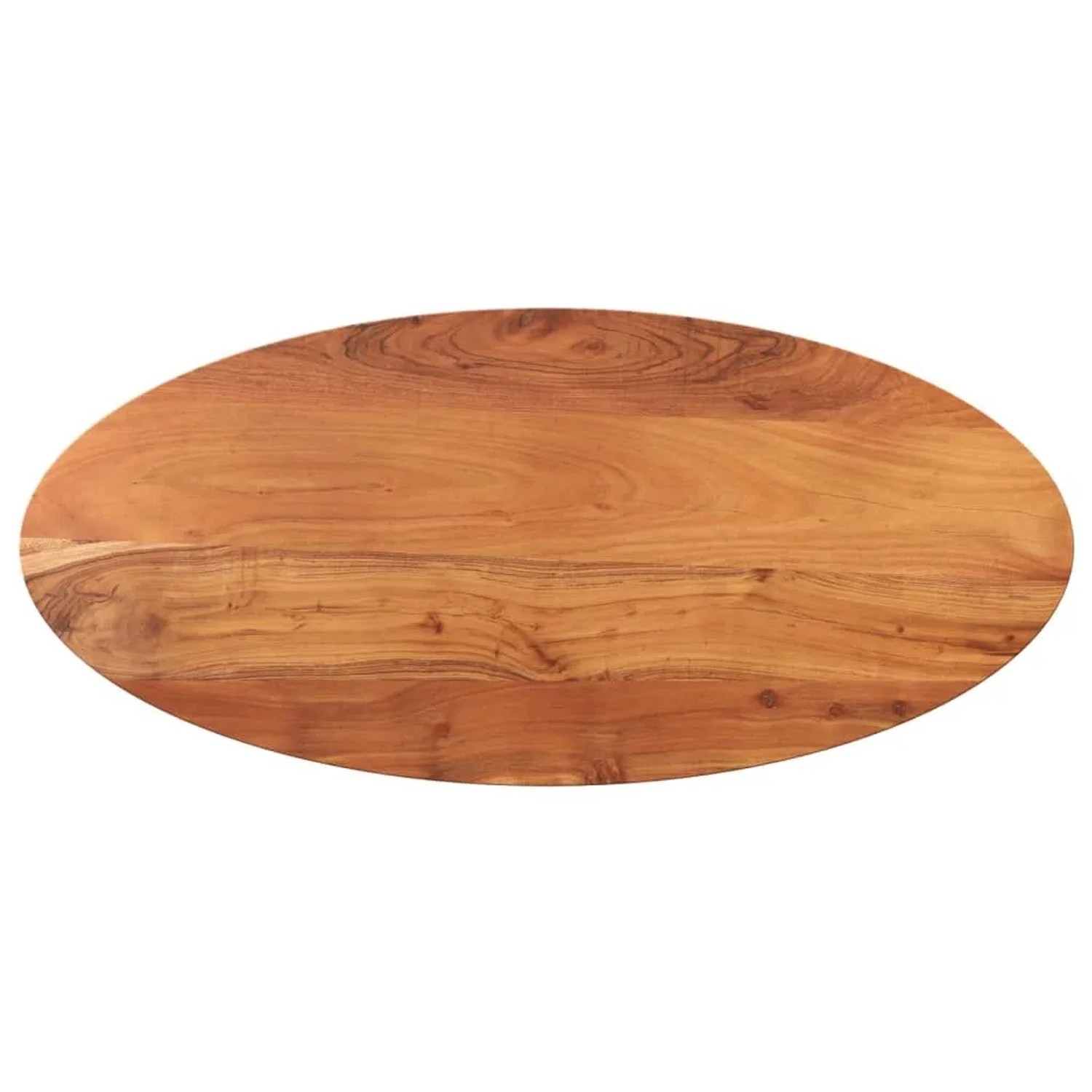 vidaXL Tischplatte 110x40x3,8 cm Oval Massivholz Akazie 370811