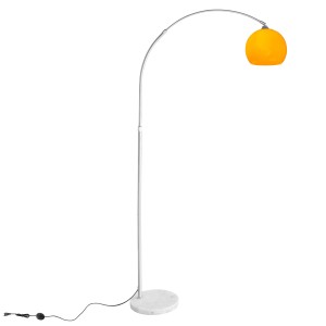 CCLIFE LED E27 Stehlampe Stehleuchte Bogenlampe Höhenverstellbar 130-180cm Orange