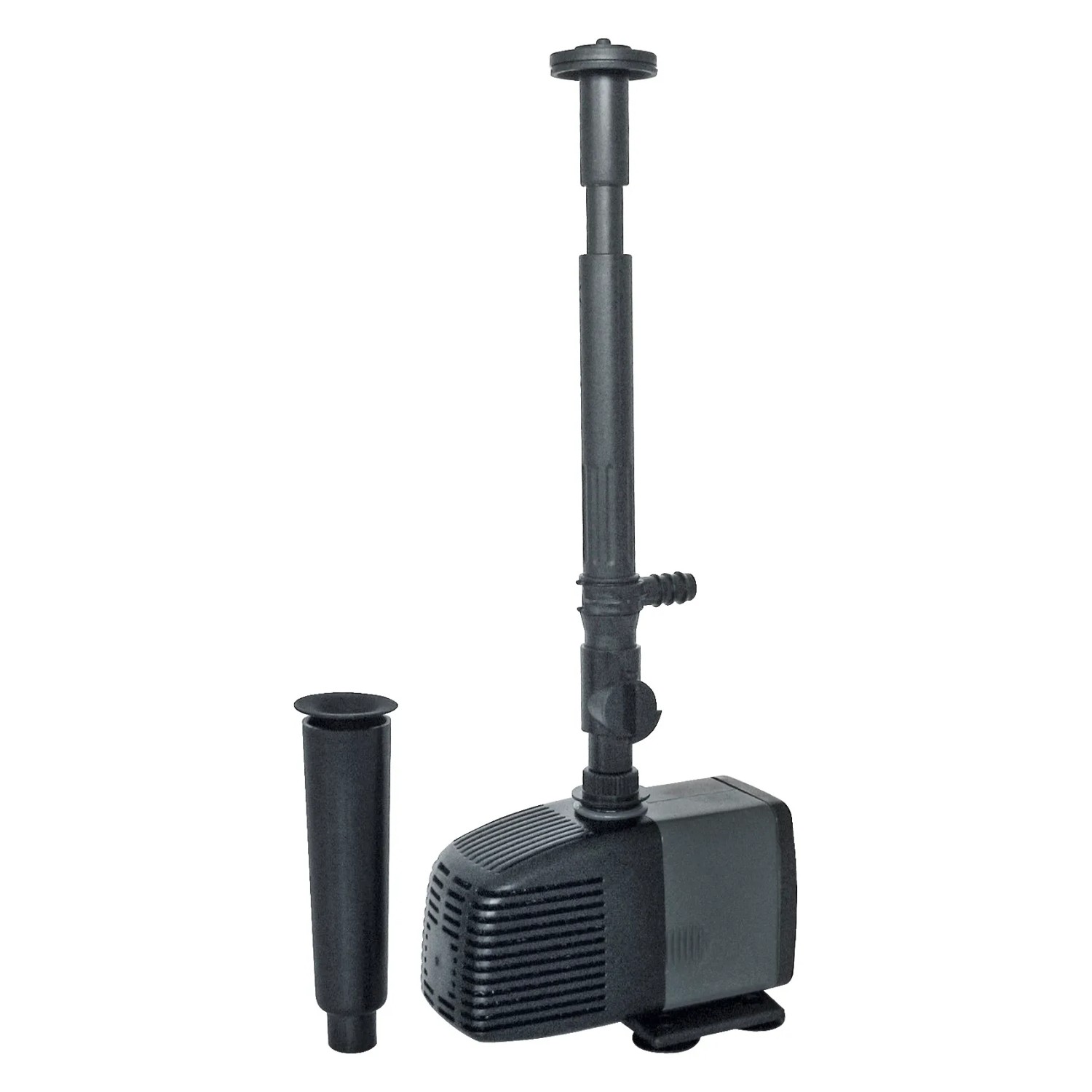 Heissner Teichpumpenset 600 l/h für Indoor-Teiche und Wasserspiele, mit Aufsätzen.