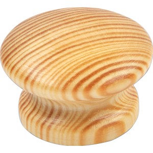 Knopf S87 aus Fichte Natur FSC® für Möbelgriffe, Holzknopf