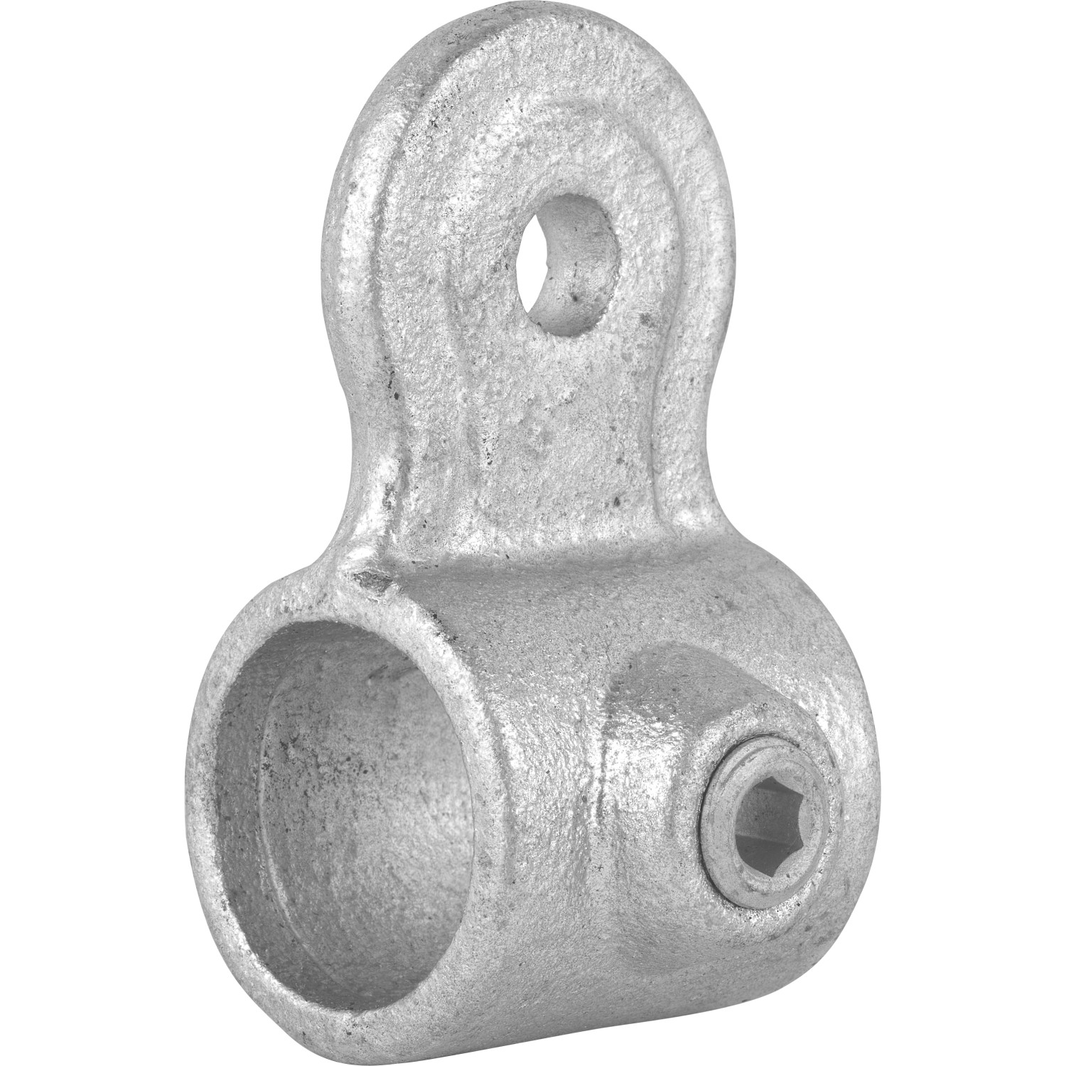 Gelenkstück Teil B Silber verzinkt für Stahlrohr Ø 2,7 cm