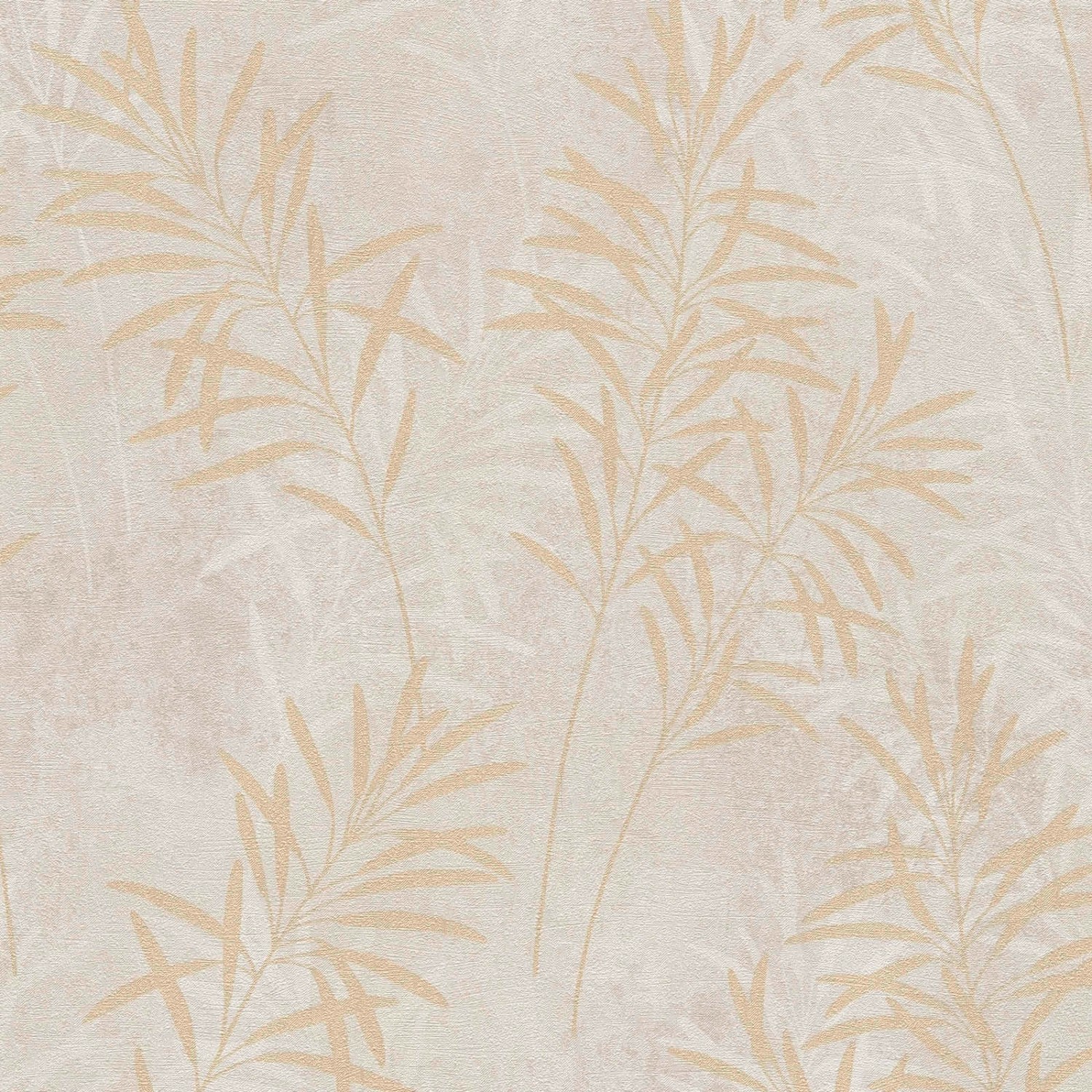 Bricoflor Creme Tapete Goldene Blätter Elegante Vliestapete mit Ranken Idea günstig online kaufen