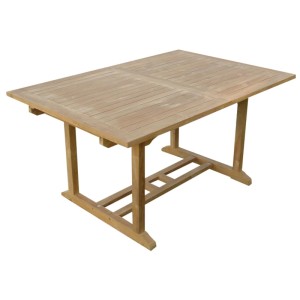 Lex Teak Tisch Gartentisch Garten Ausziehbar Esstisch Holztisch Rechteckig 170/120cm