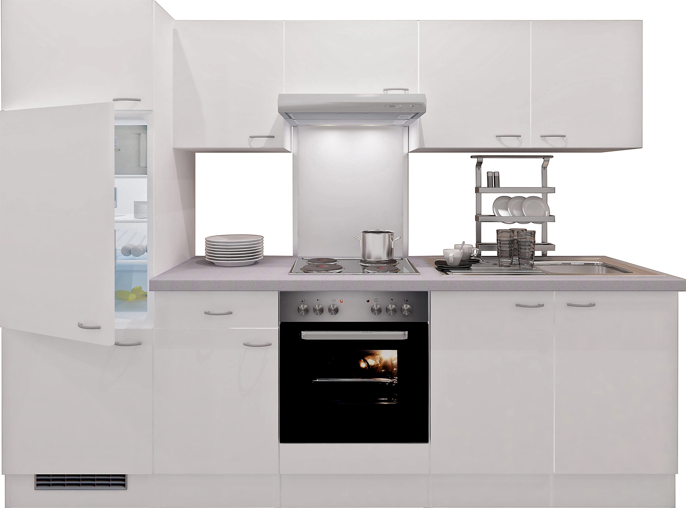 Flex-Well OBI bei Wito cm 270 Weiß Küchenzeile kaufen Classic