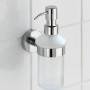 Wand-Seifenspender Bosio von Wenko, 200ml, Edelstahl glänzend, Glas satiniert.