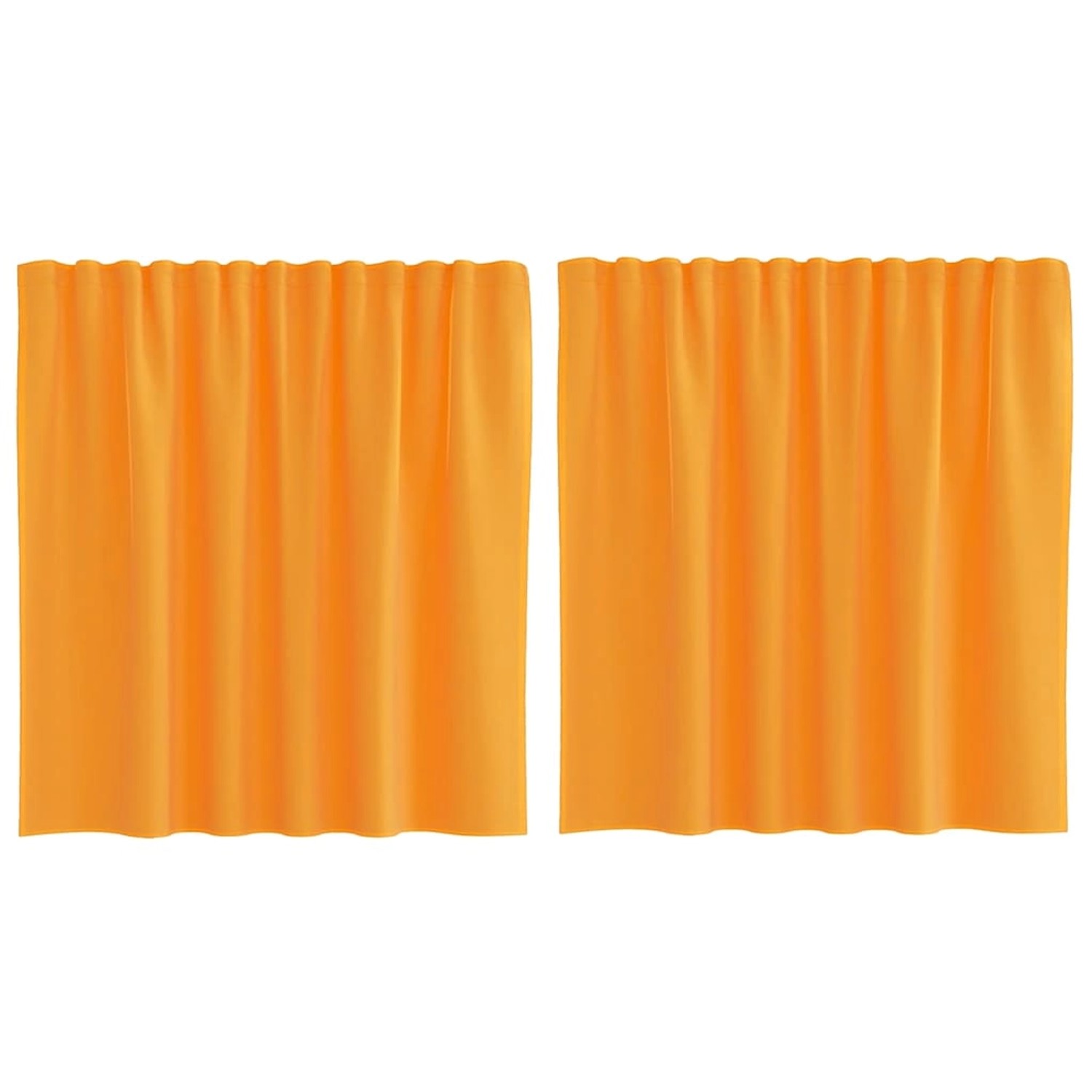 vidaXL Voile Vorhänge mit Stangentaschen 2 Stk Orange 4102191 günstig online kaufen