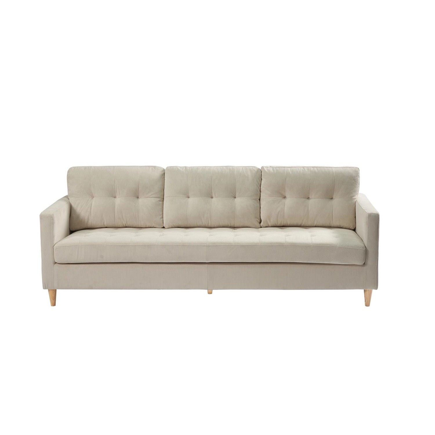 ebuy24 Marino Sofa 3 Personen Samt Sandfarben günstig online kaufen