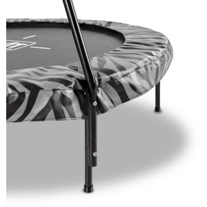 EXIT Tiggy Junior Trampolin, schwarz-grau, Ø140cm mit Bügel. Gartentrampolin für Kinder.