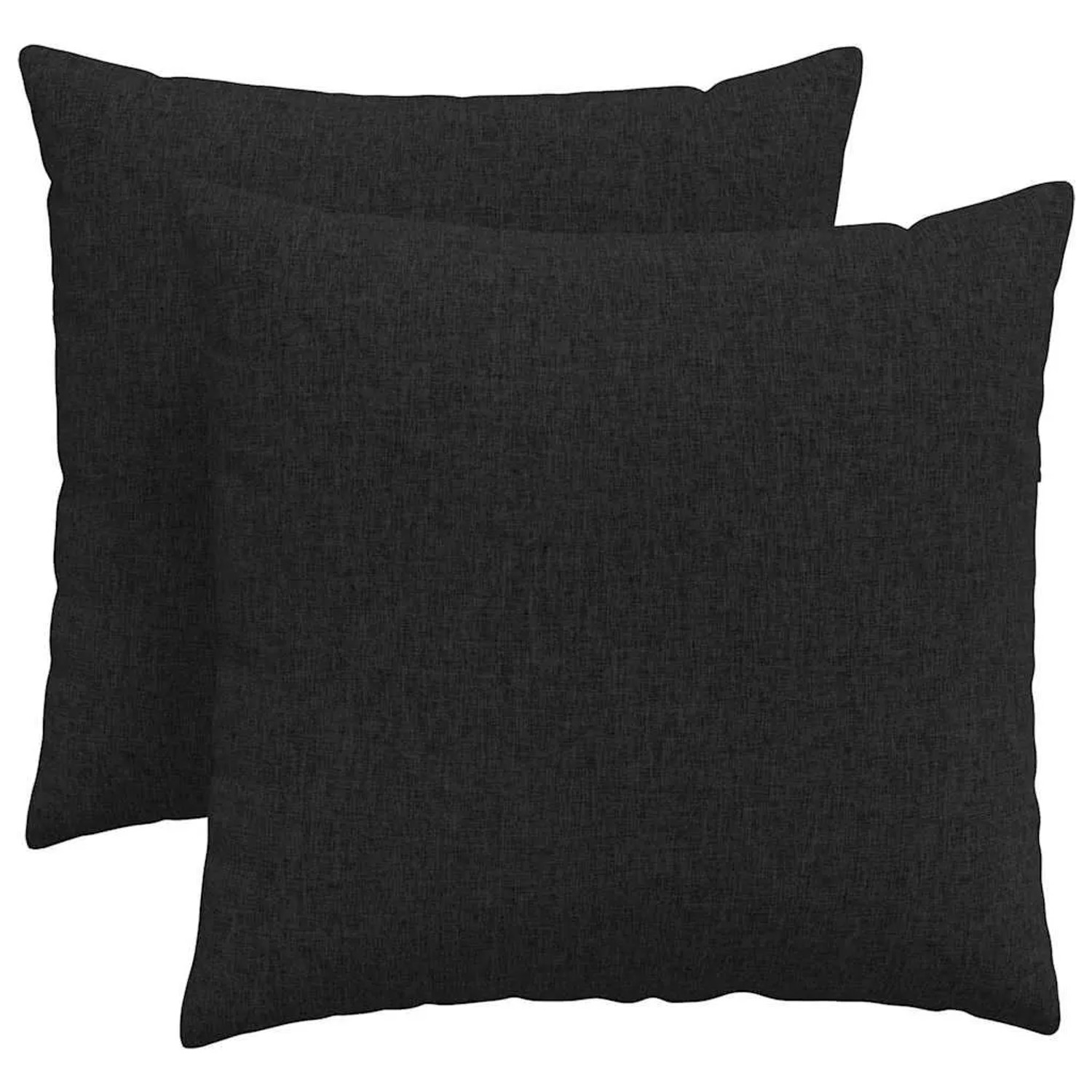 Thumbnail - vidaXL Sofakissen 2 Stück Schwarz 45 x 45 cm Stoff 42013913