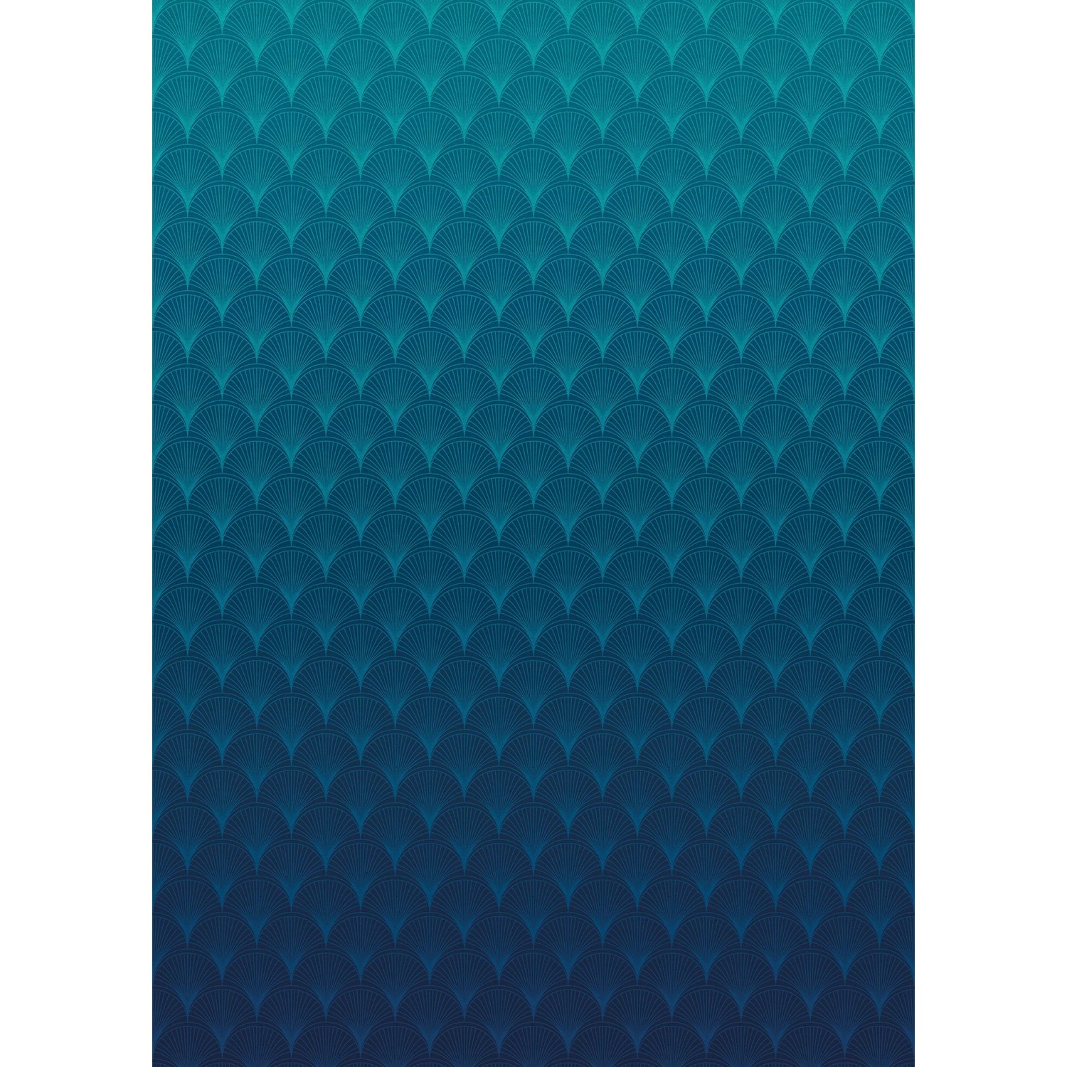 Sanders & Sanders Fototapete Art Deco Blau 200 x 280 cm 611819