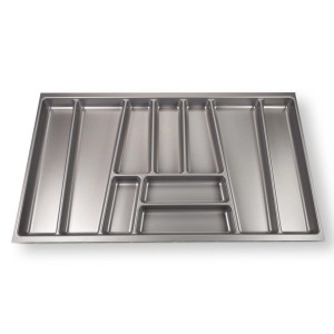 SOTECH ORGA-BOX II Besteckeinsatz 900 mm Höhe 45 mm Silbergrau Für Nobilia Schubladen