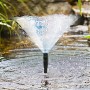Heissner Aqua Jet Eco 1500 Teichpumpen-Set mit Wasserspiel im Gartenteich.