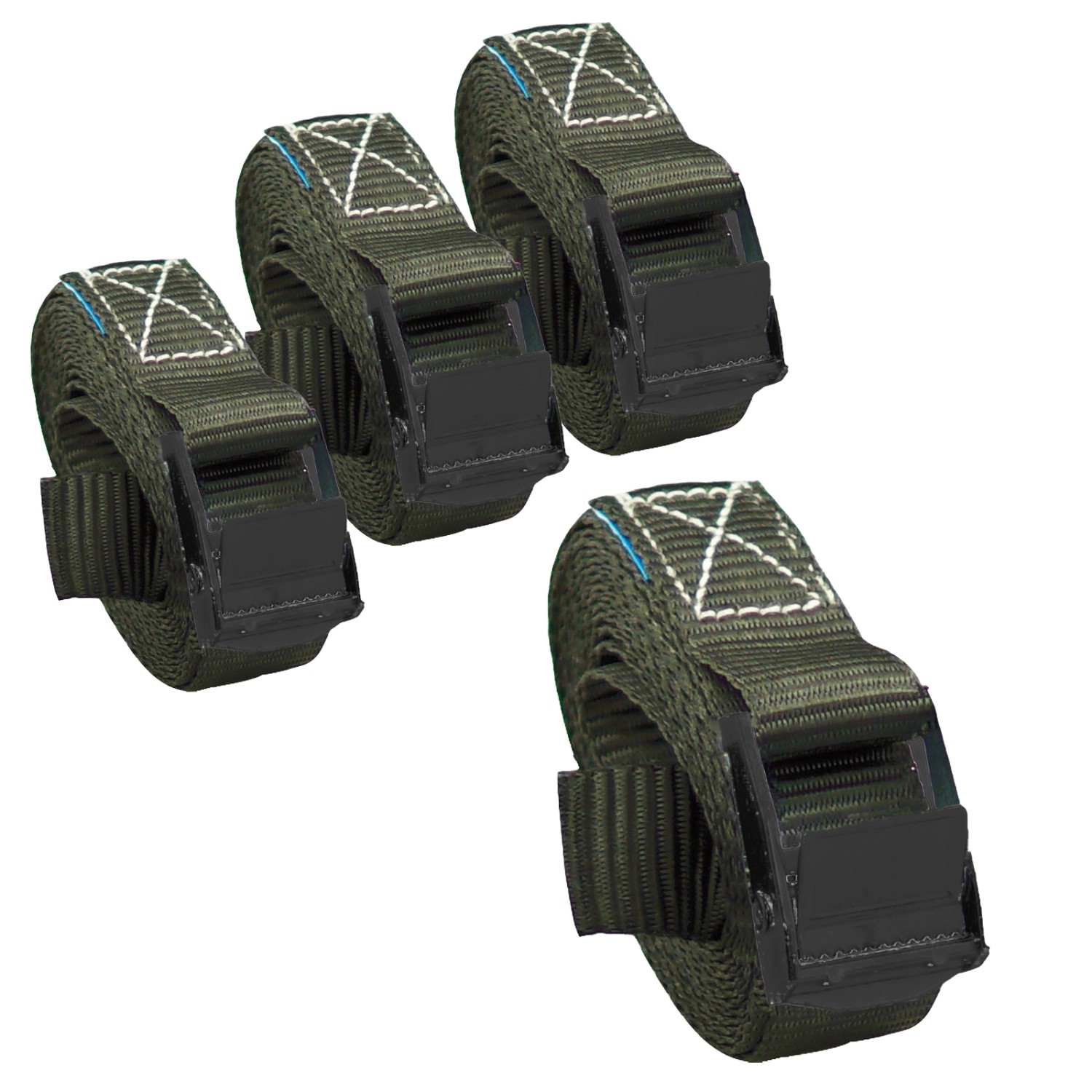 Thumbnail - TRUTZHOLM 4x Profi Spanngurt Klemmschloss Auto 1 Teilig 2,5m 250 kg Anthrazit