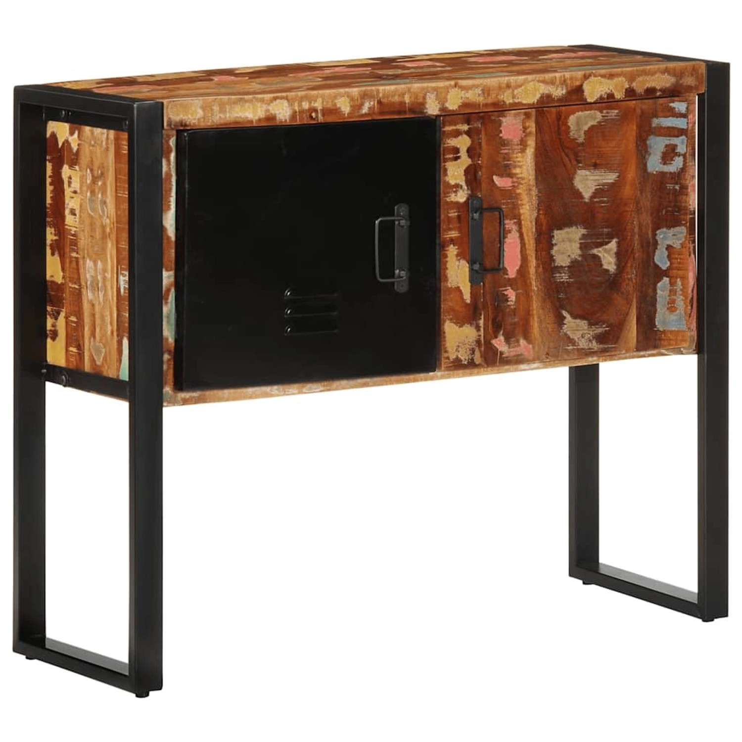 vidaXL Konsolentisch Mehrfarbig 90x35x75 cm Altholz Massiv 4013572 günstig online kaufen