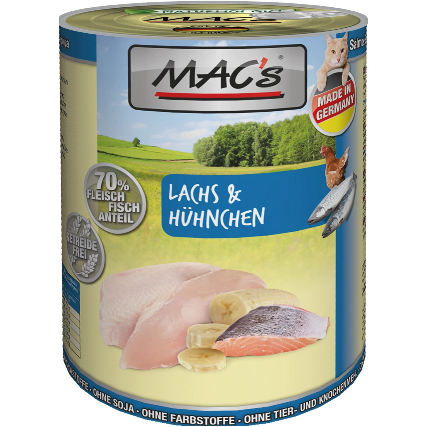 Mac's Katzen-Nassfutter Lachs und Hühnchen 400 g