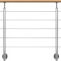 Dolle Geländerset mit Eichehandlauf, 150 cm, für die Seitenmontage. Treppengeländer aus Holz und Metall.