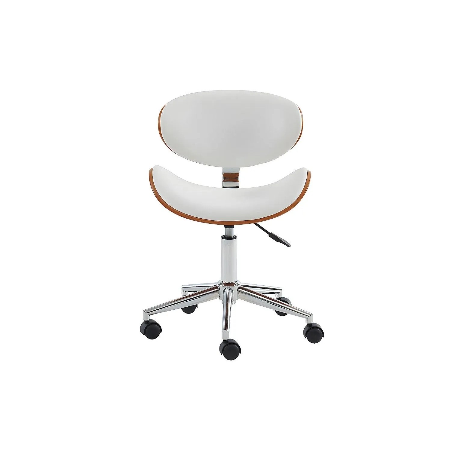 Vente-unique Bürostuhl Ohne Armlehnen Montenegro Naturfarben Dunkel  Weiß 49.5 cm