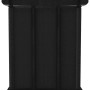 Schwarzes Würfel-Regal mit Stoffboxen, 5 Fächer, VidaXL. Wandregal zur Aufbewahrung.