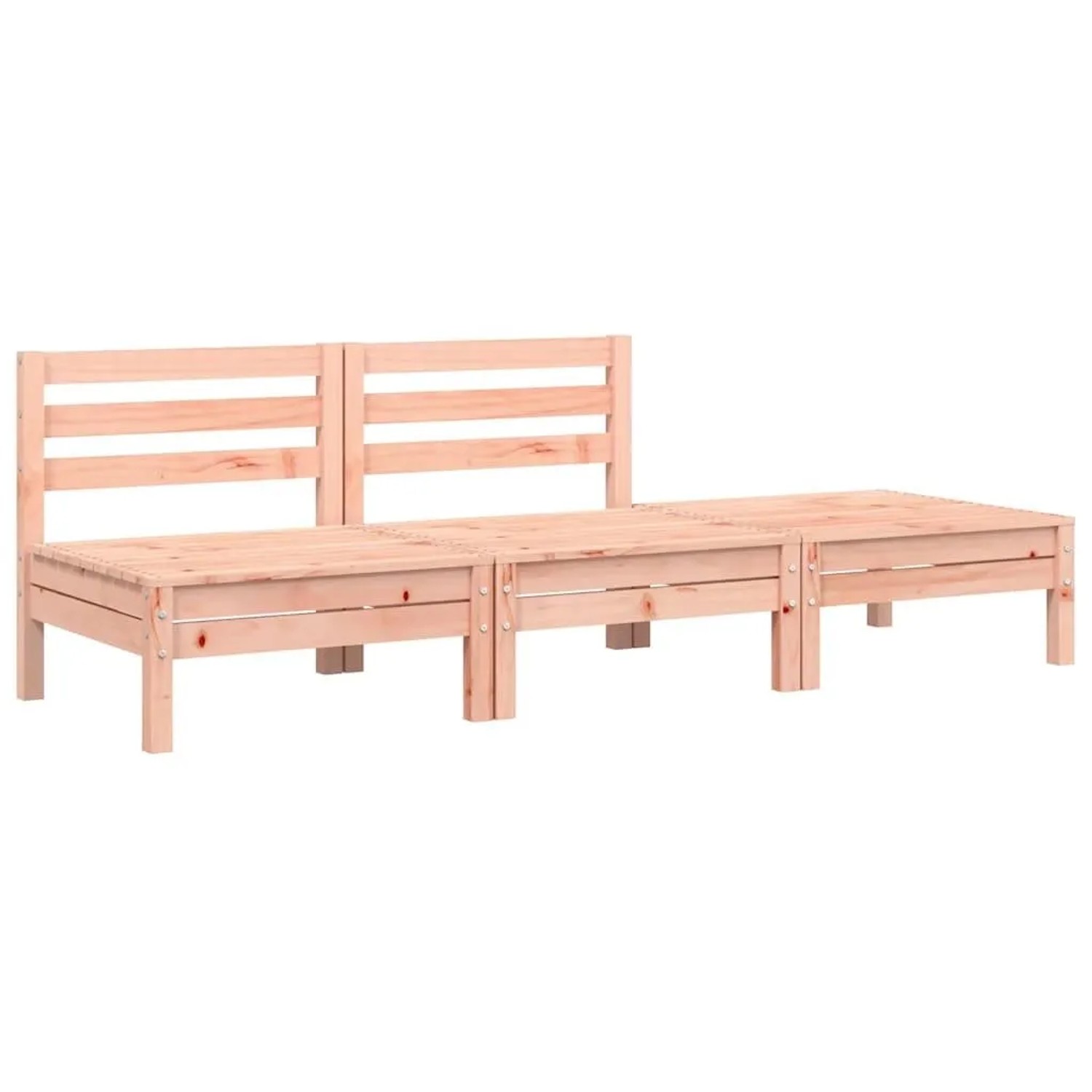 vidaXL Gartensofa 3-Sitzer Massivholz Douglasie 838038
