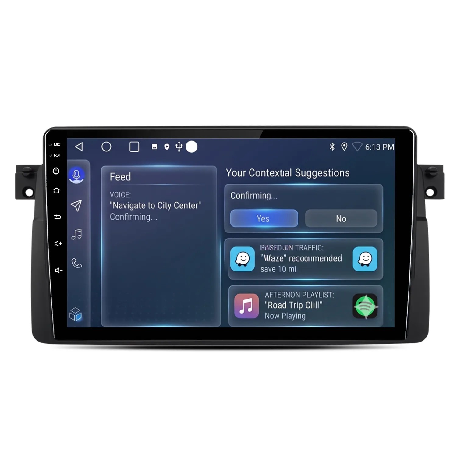 Image of Junsun 10 Zoll 6 128 Autoradio Für BMW E46 1998 To 2006 GPS OAK DAB