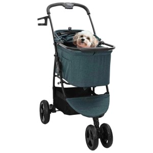 vidaXL Faltbarer Haustierwagen Grün 78 x 54 x 101 cm Polyester 42012438