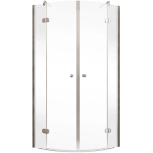Schulte Master Class Runddusche, 90x90 cm, 4-teilig mit Echtglas und Chromoptik.
