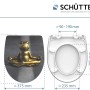 Schütte WC-Sitz Relaxing Frog, Duroplast, Absenkautomatik, Schnellverschluss, Frosch Motiv, Maße
