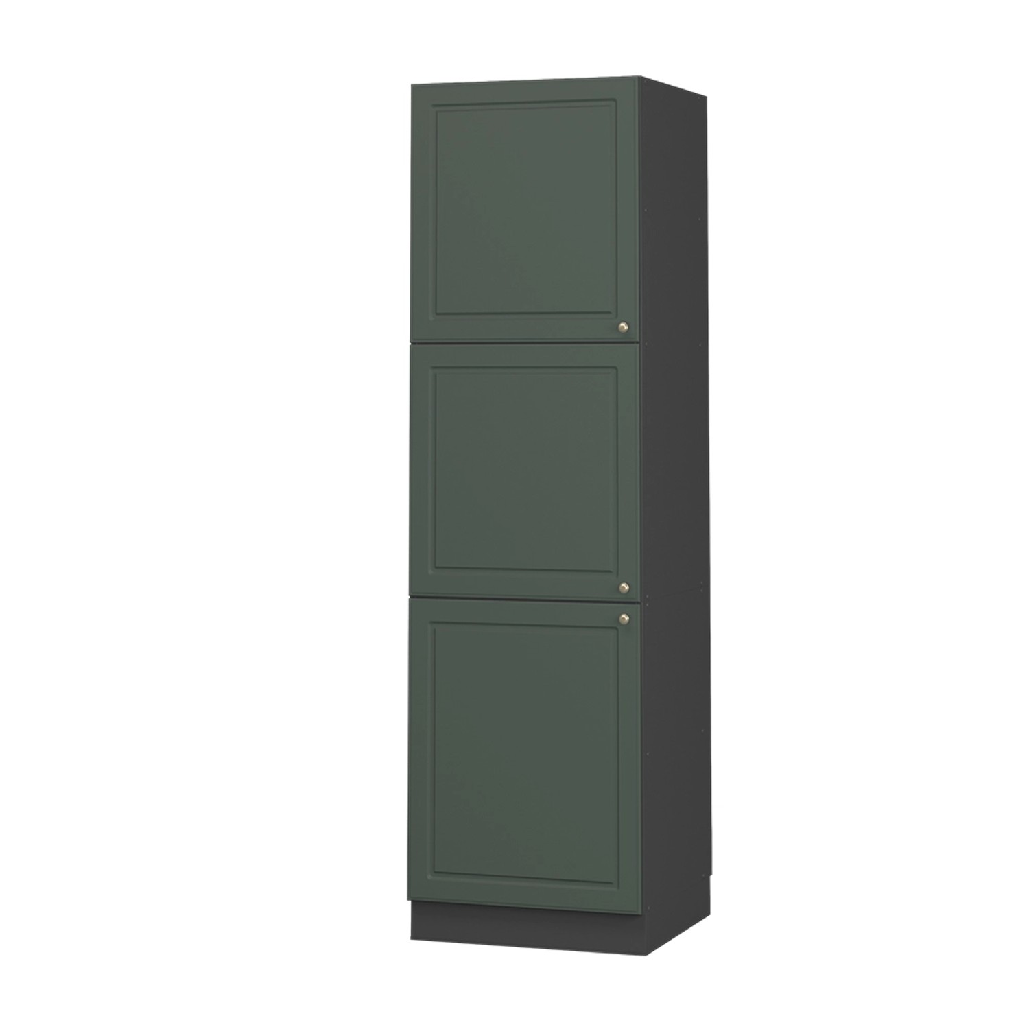 Vicco Herdumbauschrank Fame-Line Herdschrank Grün-Gold Landhaus/Anthrazit 6 günstig online kaufen