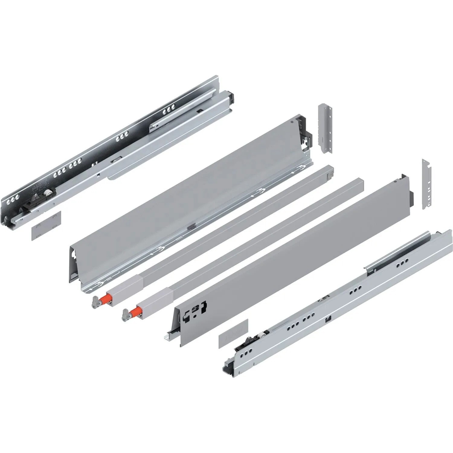 Blum D-Reling Tandembox antaro Vollauszug Blumotion 600 mm 65 kg Grau 1 Paar
