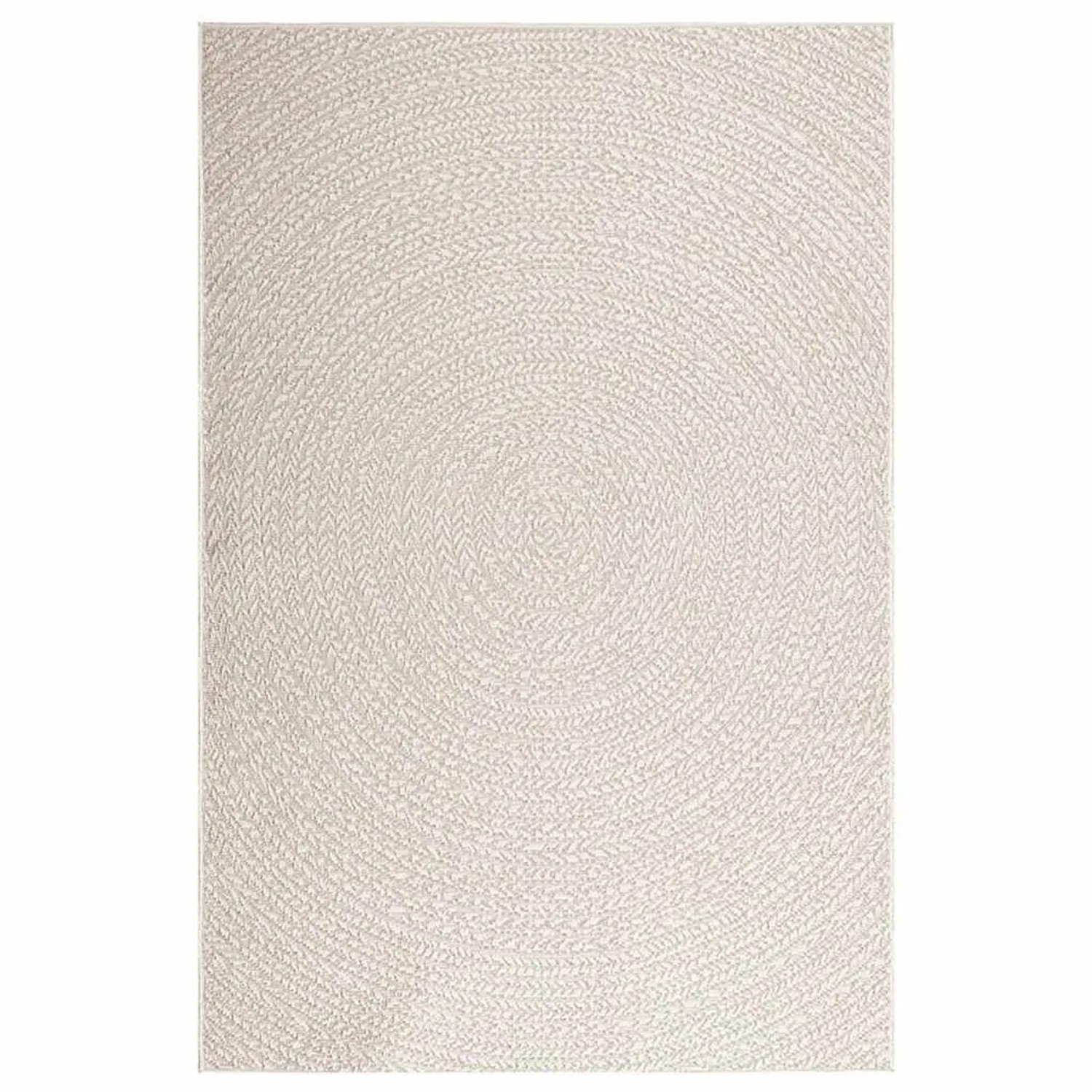 vidaXL Teppich ZIZUR Creme 140x200 cm Jute-Optik Indoor und Outdoor 4010378_3