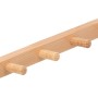 Lackierte Kiefer Hakenleiste S641 mit 6 Haken, Länge 420 mm, FSC® zertifiziert.