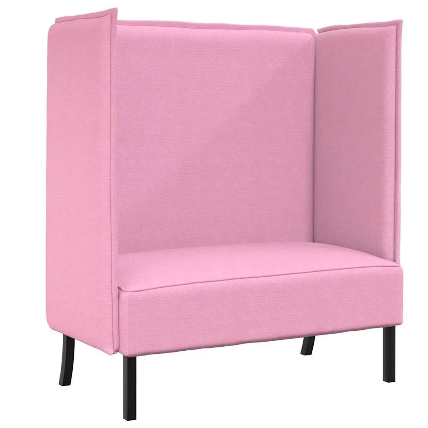 vidaXL Hoher Rücken Sofa 101cm Rosa Stoff 42010843