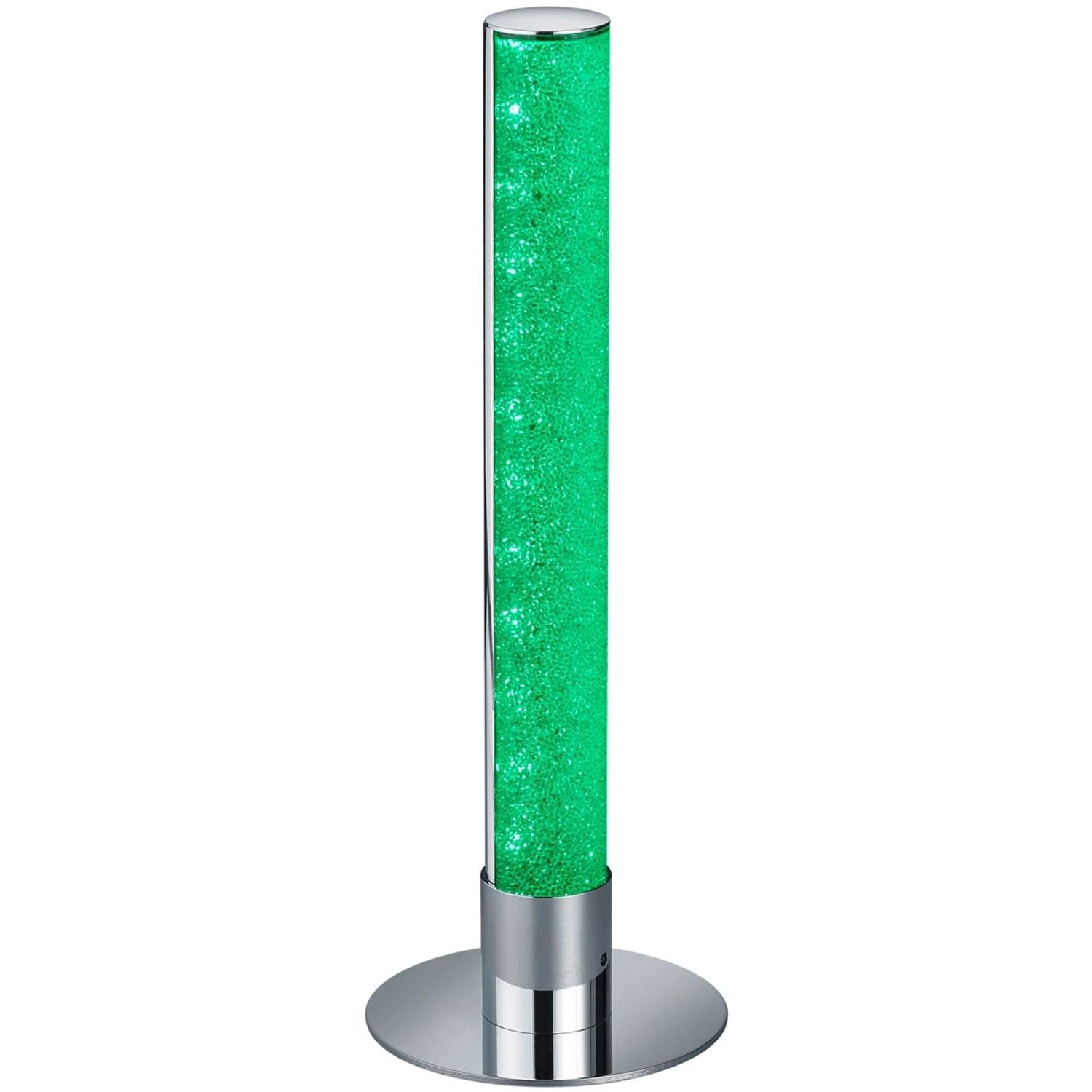 Moderne LED-Tischleuchte Leia mit Kristalleffekt, warmweißes Licht, Fernbedienung. Design-Tischlampe für Wohnraum.