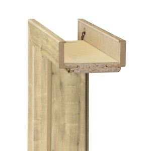 Türrahmen CPL Eiche Hamilton, 98,5x198,5x34 cm, links. Zimmertür-Zarge mit Holzoptik.