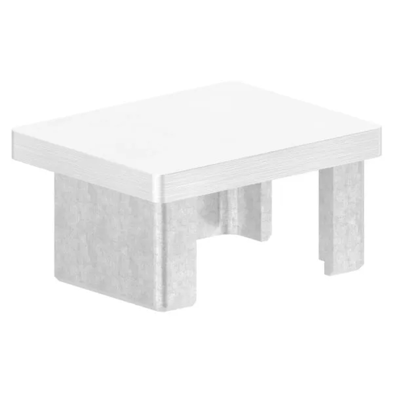 FeNau Einsteckkappe Edelstahl V2A Für Rechteckrohr 50x40 mm Wandstärke 2,0 mm