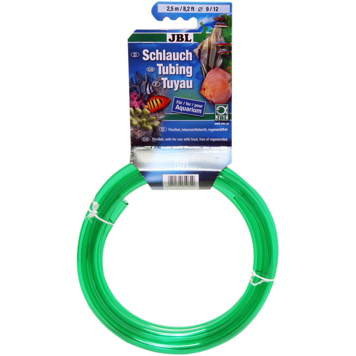 JBL Aquaschlauch für Aquarien Grün 9/12, 2,5 m