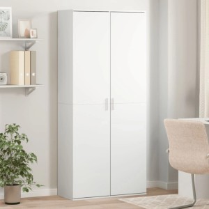 vidaXL Highboard Weiß 80x35x180 cm Holzwerkstoff 3276651