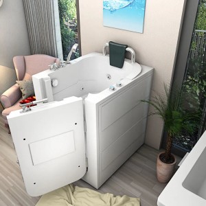 AquaVapore Senioren-Badewanne mit Tür, Sitz und Whirlpool-Funktion. Komfort und Sicherheit im Bad.