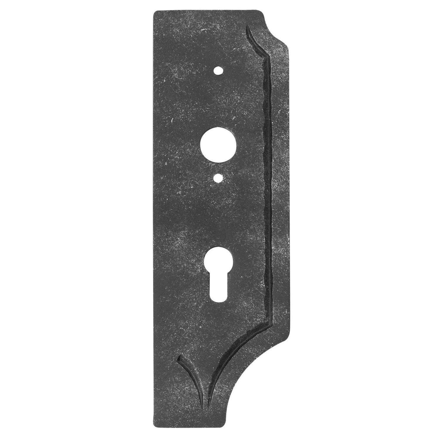 FeNau Schlossplatte Rechts Maße 85x260x4 mm Dornmaß 40 Stahl S235JR Roh