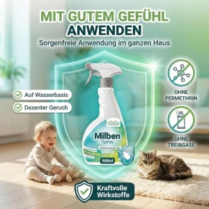 HomeBugProtect Milben Spray Für Matratzen Textilien 500 ml Sprühflasche