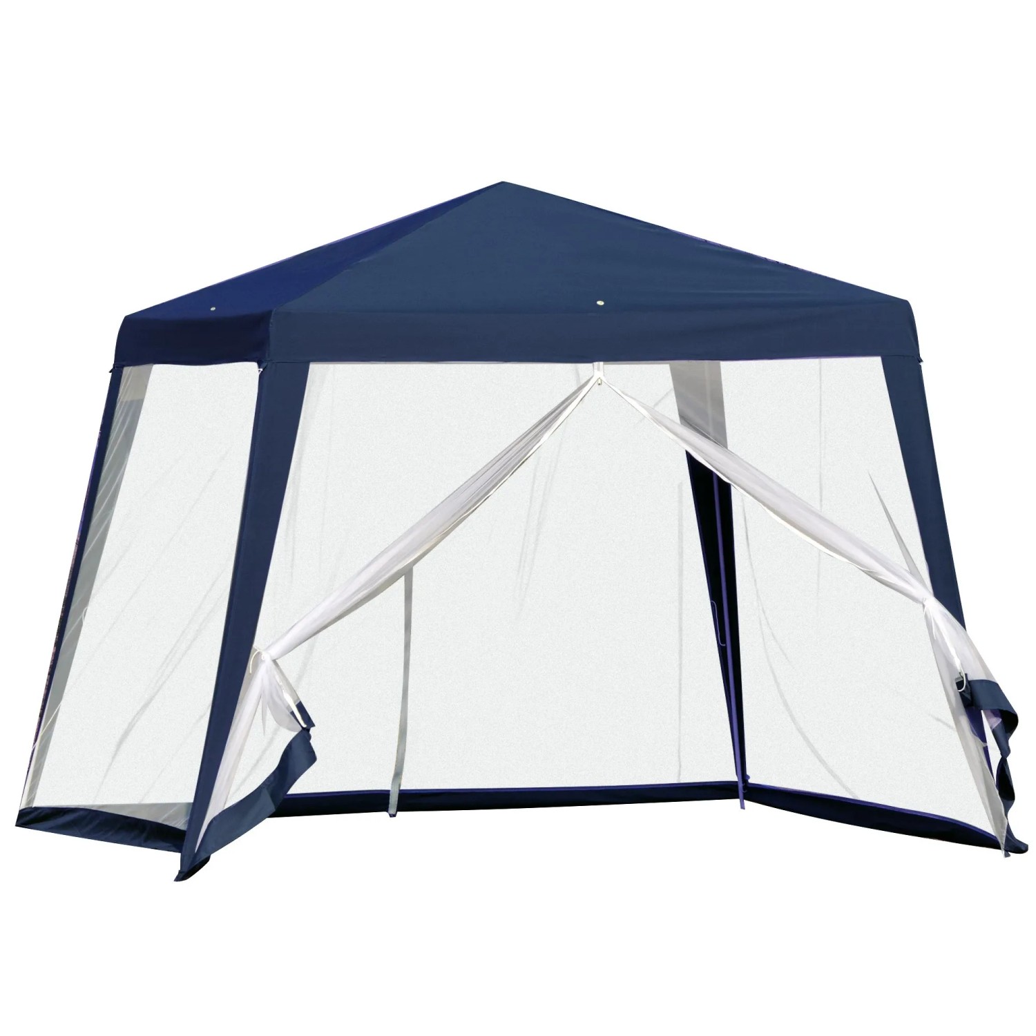 Furnicato Gartenpavillon Festzelt Partyzelt 3x3 M Metall Polyester Blau