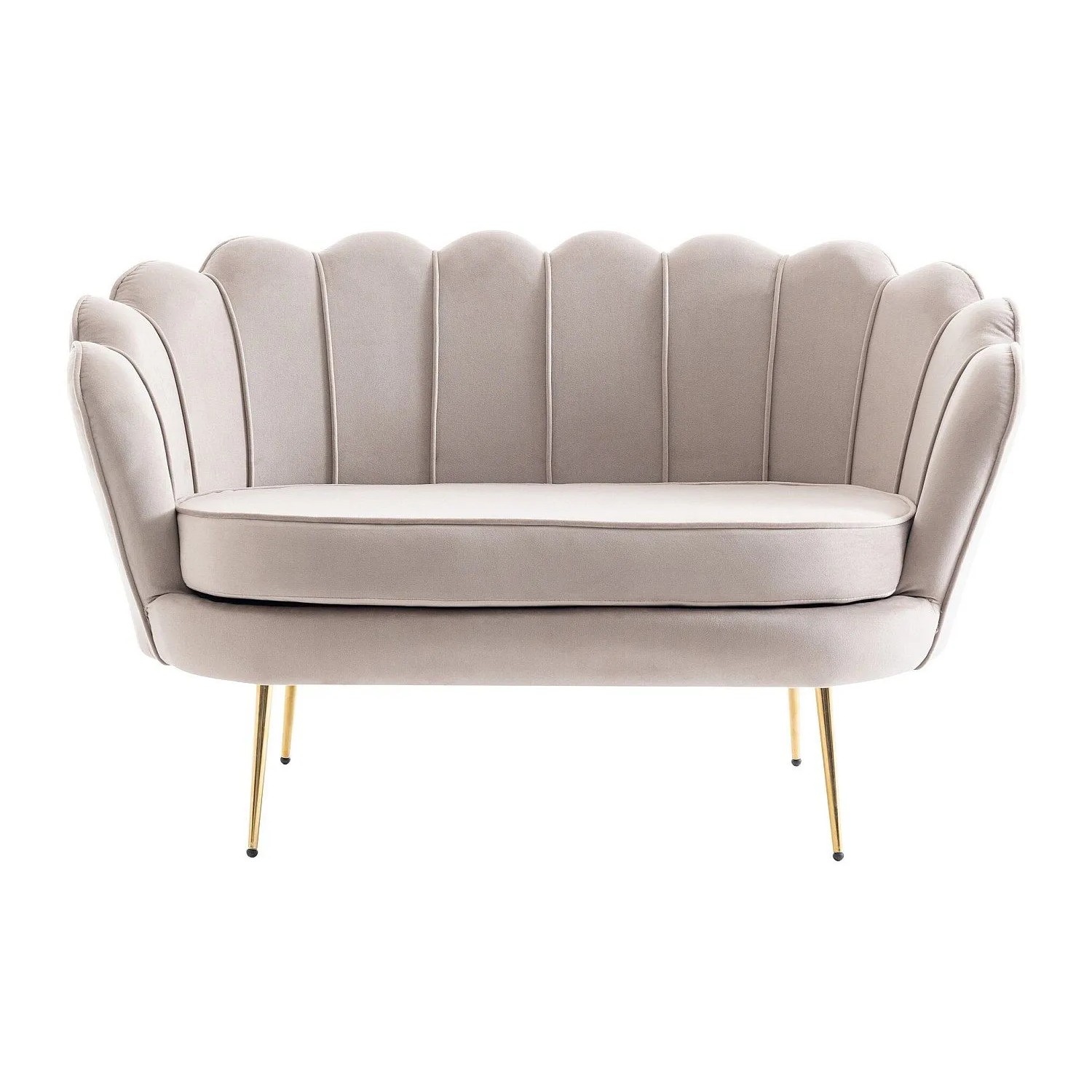 Vente-unique Sofa Ohne Schlafmöglichkeit Dandelion Taupe 124 cm