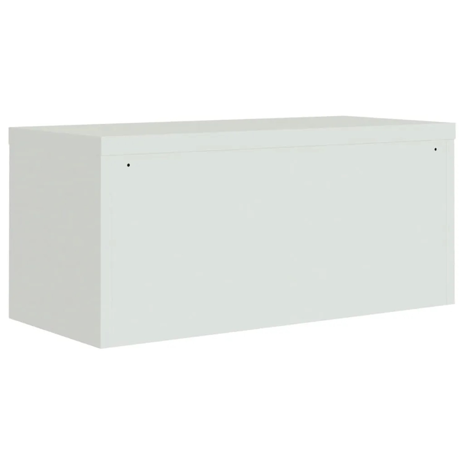 Hellgrauer vidaXL Aktenschrank aus Stahl, 90x40x220 cm, für Bürobedarf und Akten.